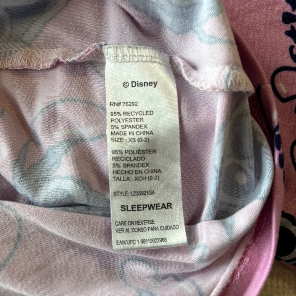 Disney Lilo & Stitch Pink Sleep Shirt Nightgown Womens XS LZ35921GA - Picture 5 of 9
